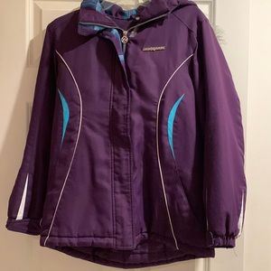 Hooded Purple Zeroxposur Ski Jacket -- Size 16
